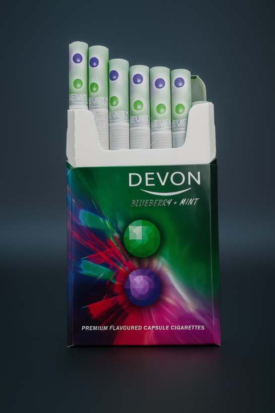 DEVON Blueberry Mint ( 2 เม็ดบีบ มวนใหญ่) - Image 2